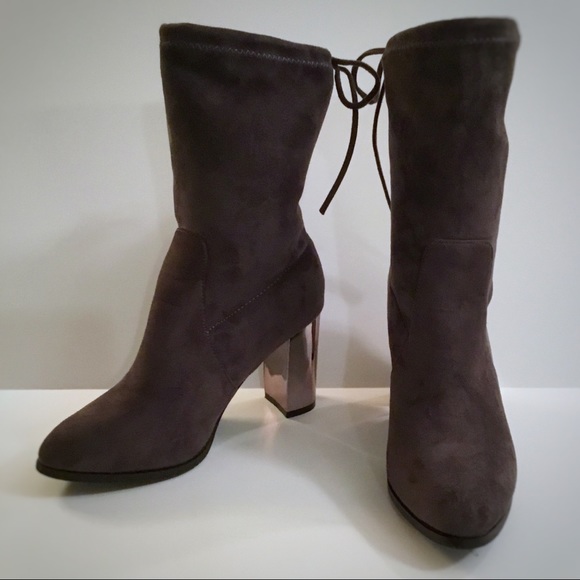 CATHERINE MALANDRINO Gray Ankle Boot - Picture 6 of 7